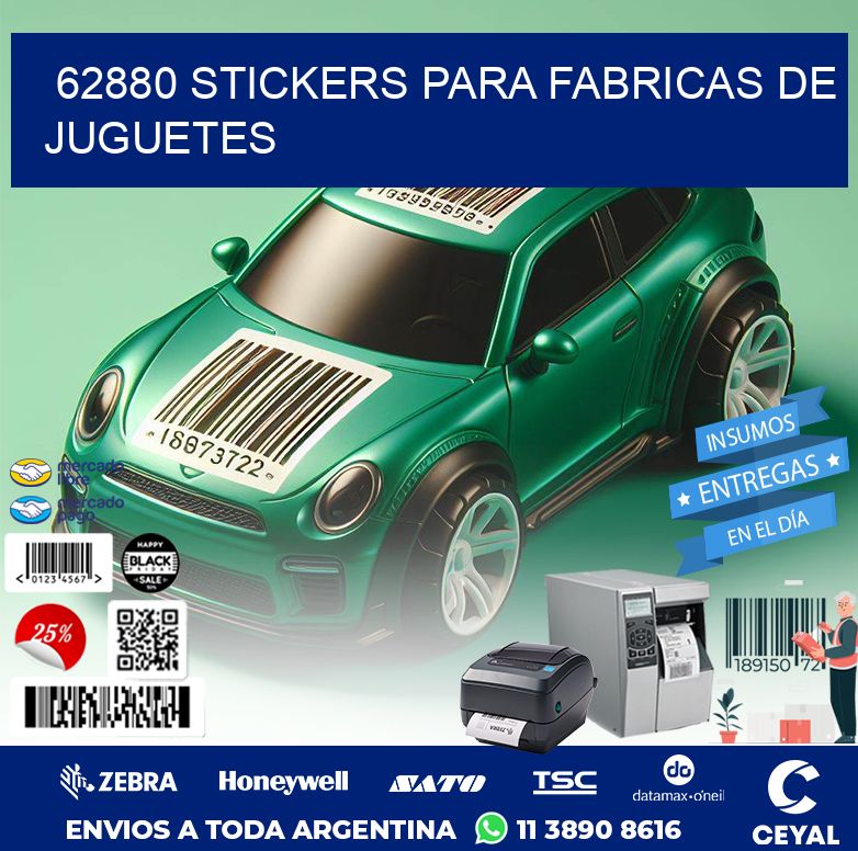 62880 STICKERS PARA FABRICAS DE JUGUETES