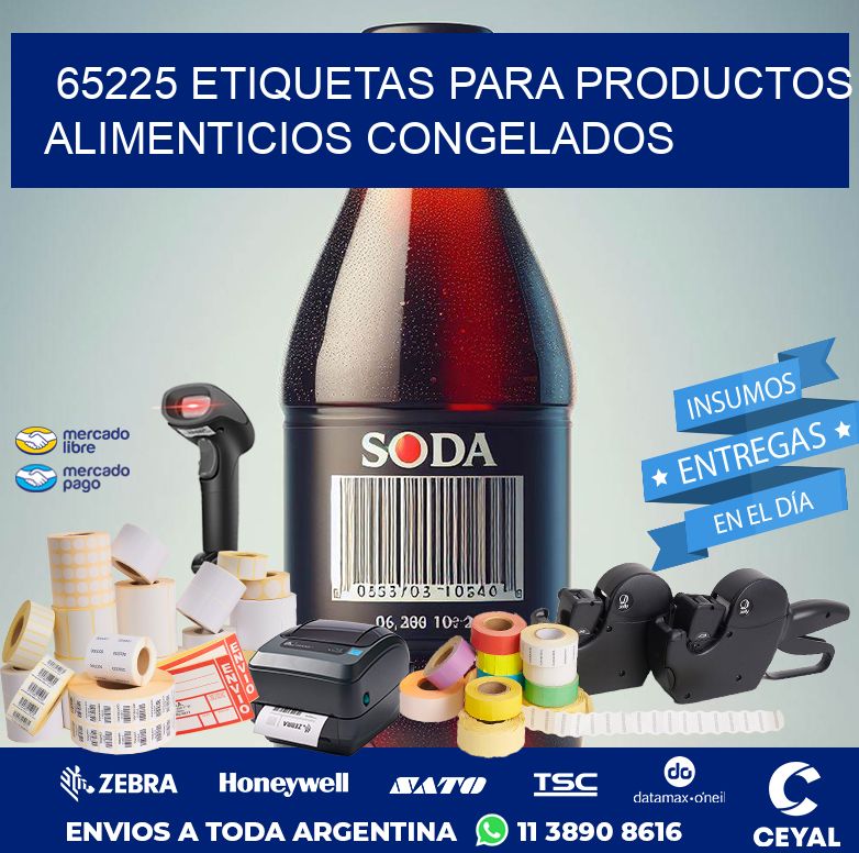 65225 ETIQUETAS PARA PRODUCTOS ALIMENTICIOS CONGELADOS