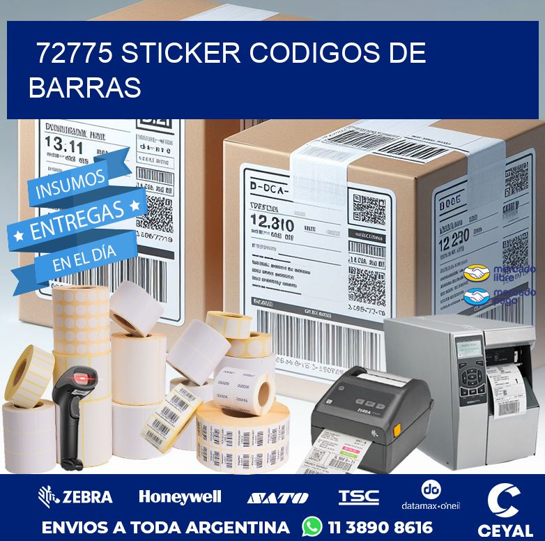 72775 STICKER CODIGOS DE BARRAS