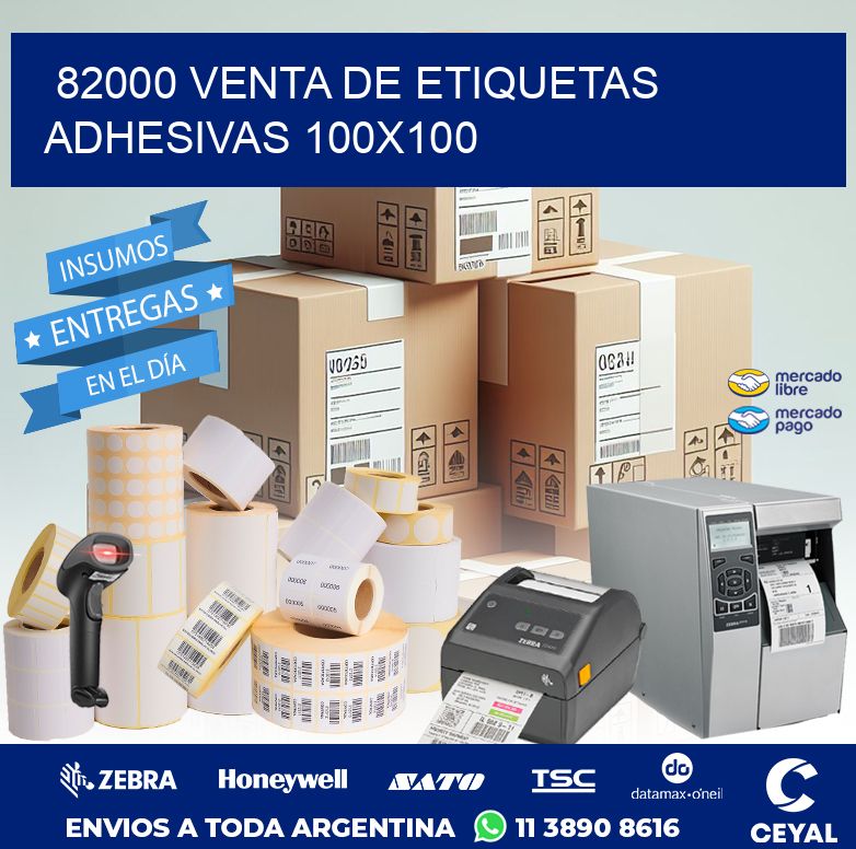 82000 VENTA DE ETIQUETAS ADHESIVAS 100X100