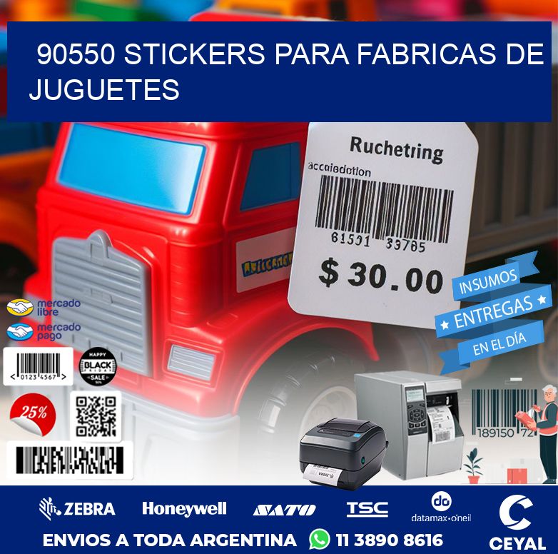 90550 STICKERS PARA FABRICAS DE JUGUETES