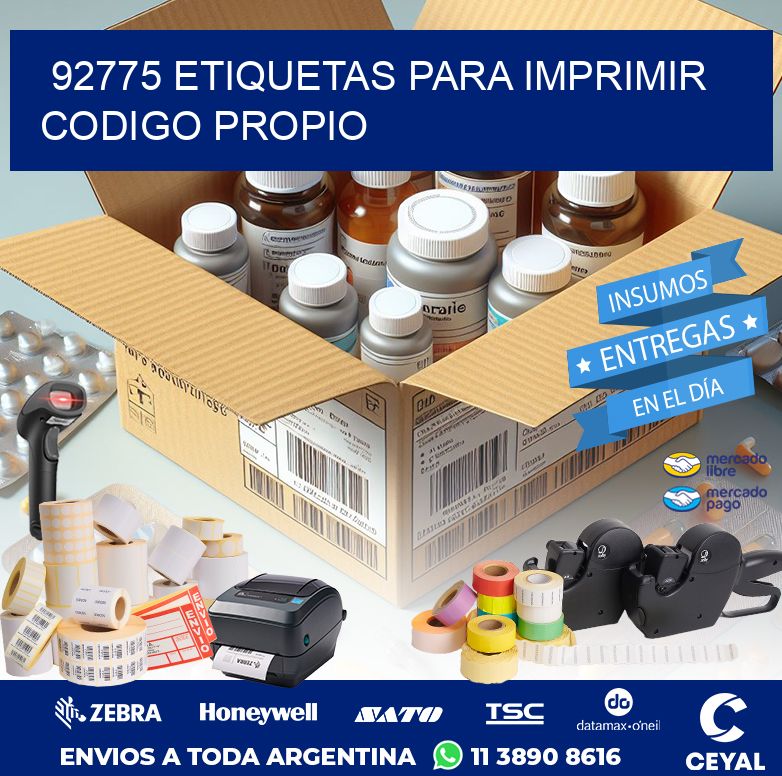 92775 ETIQUETAS PARA IMPRIMIR CODIGO PROPIO