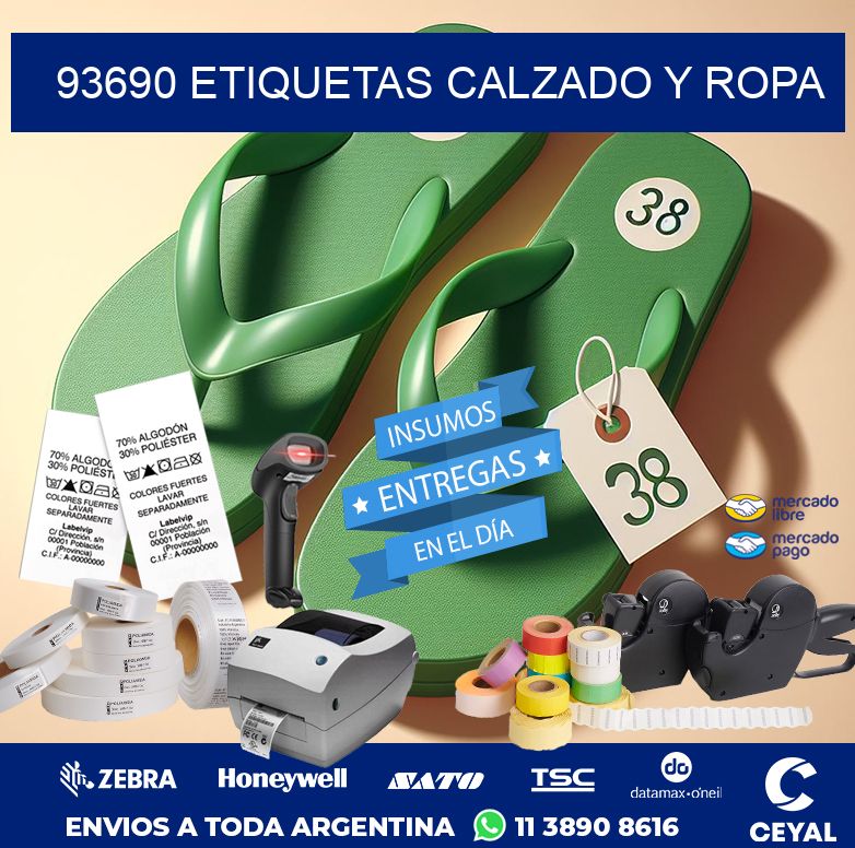 93690 ETIQUETAS CALZADO Y ROPA