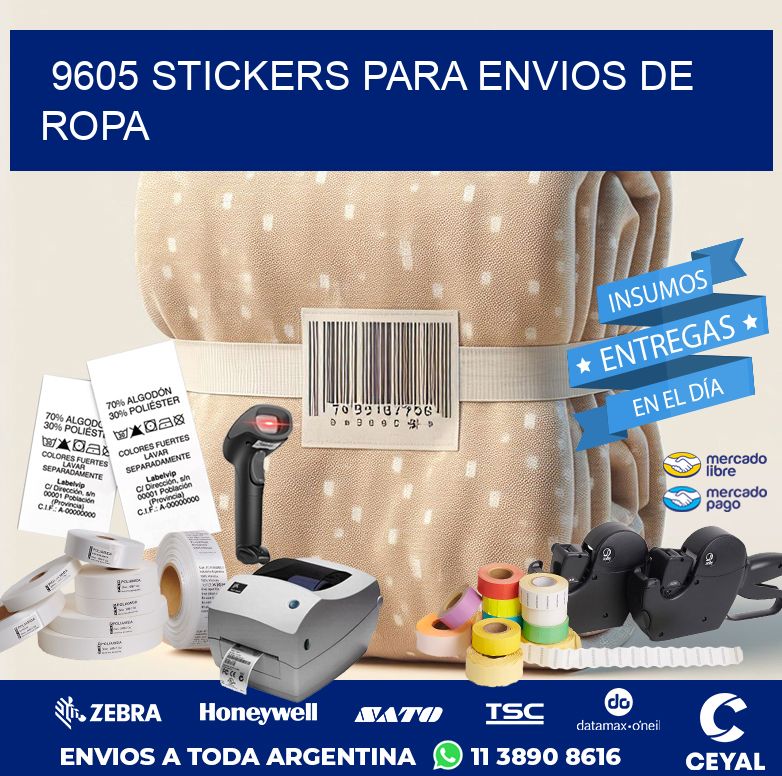9605 STICKERS PARA ENVIOS DE ROPA