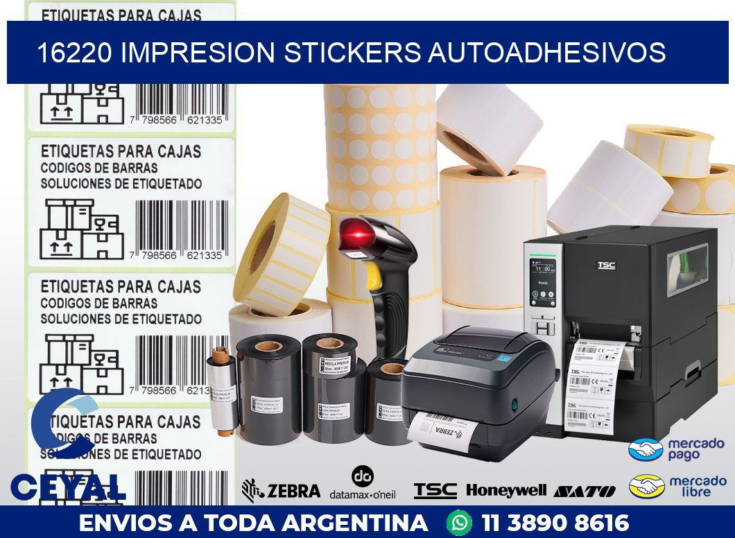 16220 Impresion stickers autoadhesivos