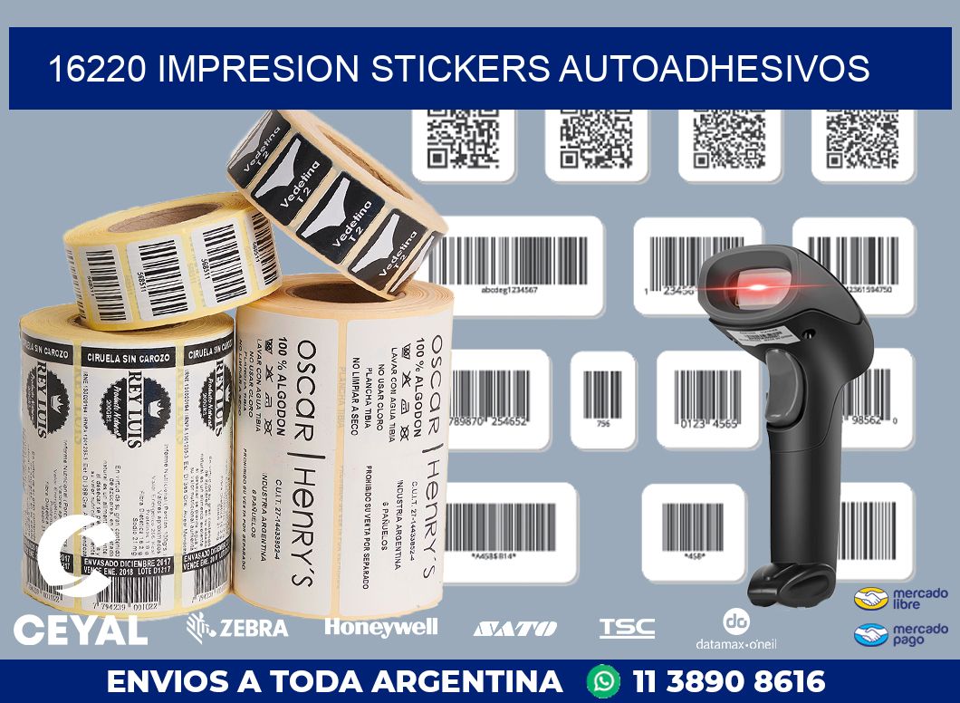 16220 Impresion stickers autoadhesivos