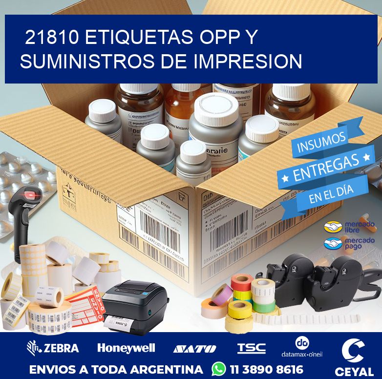 21810 ETIQUETAS OPP Y SUMINISTROS DE IMPRESION