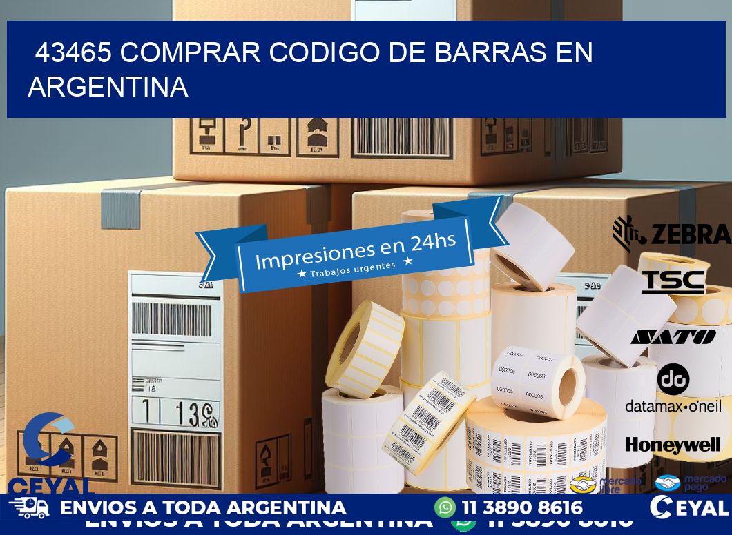 43465 Comprar Codigo de Barras en Argentina