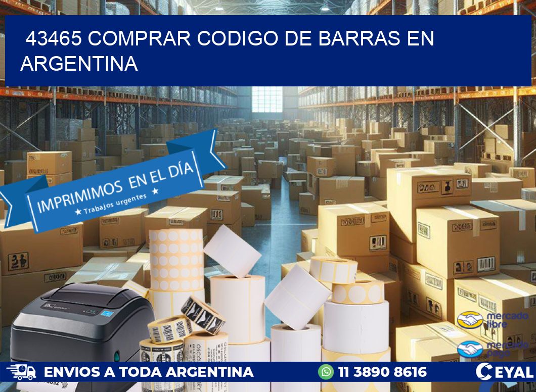 43465 Comprar Codigo de Barras en Argentina