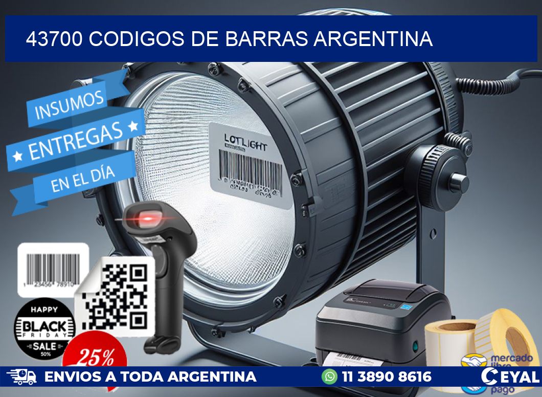 43700 CODIGOS DE BARRAS ARGENTINA