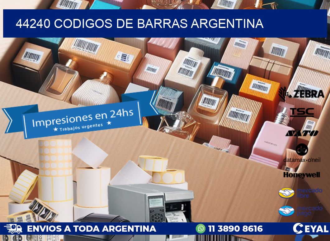 44240 CODIGOS DE BARRAS ARGENTINA