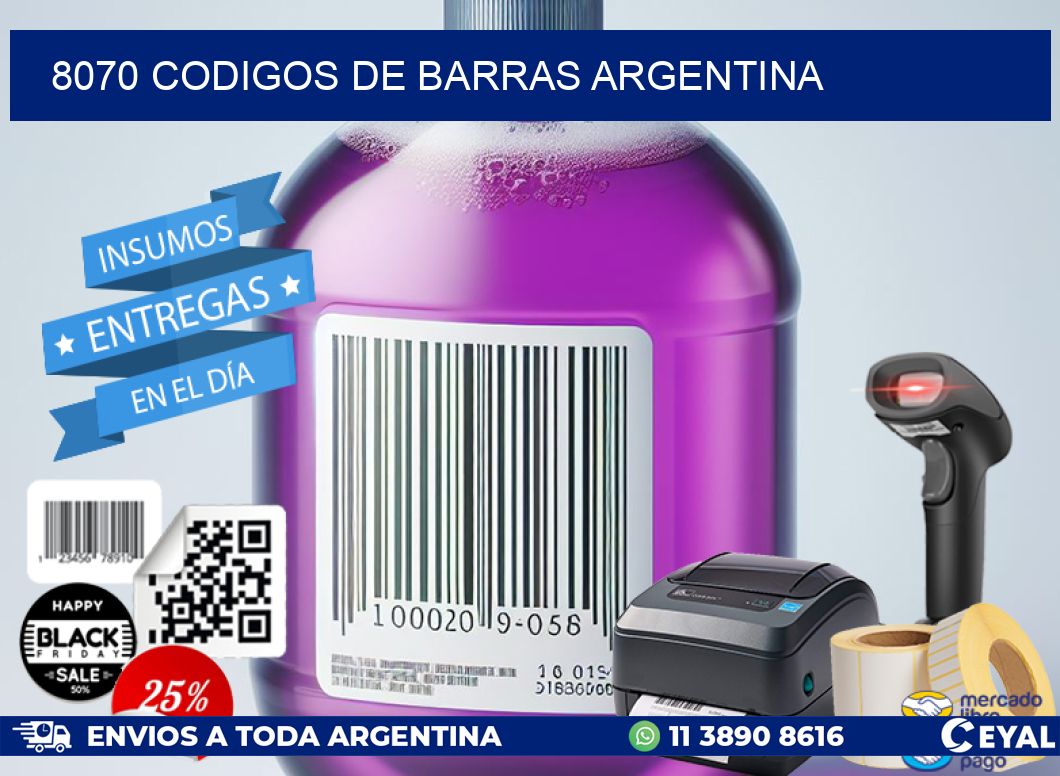 8070 CODIGOS DE BARRAS ARGENTINA