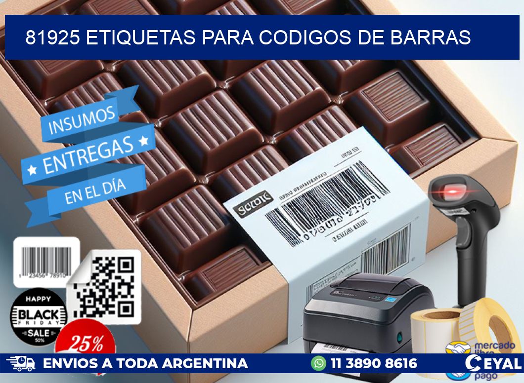 81925 ETIQUETAS PARA CODIGOS DE BARRAS