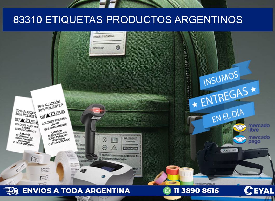 83310 Etiquetas productos argentinos