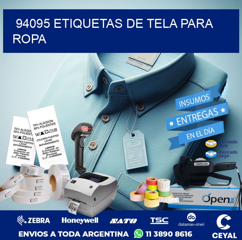 94095 ETIQUETAS DE TELA PARA ROPA