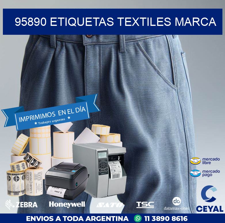 95890 ETIQUETAS TEXTILES MARCA