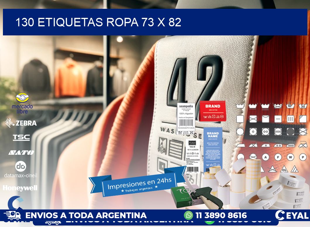 130 ETIQUETAS ROPA 73 x 82