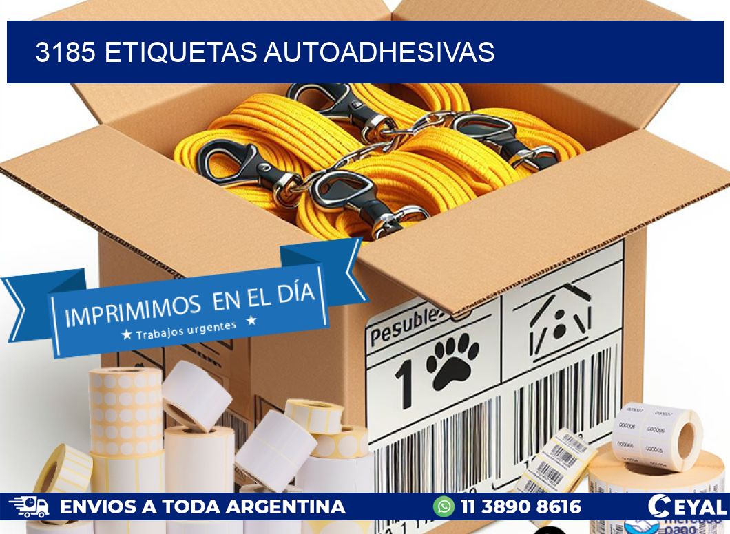 3185 ETIQUETAS AUTOADHESIVAS