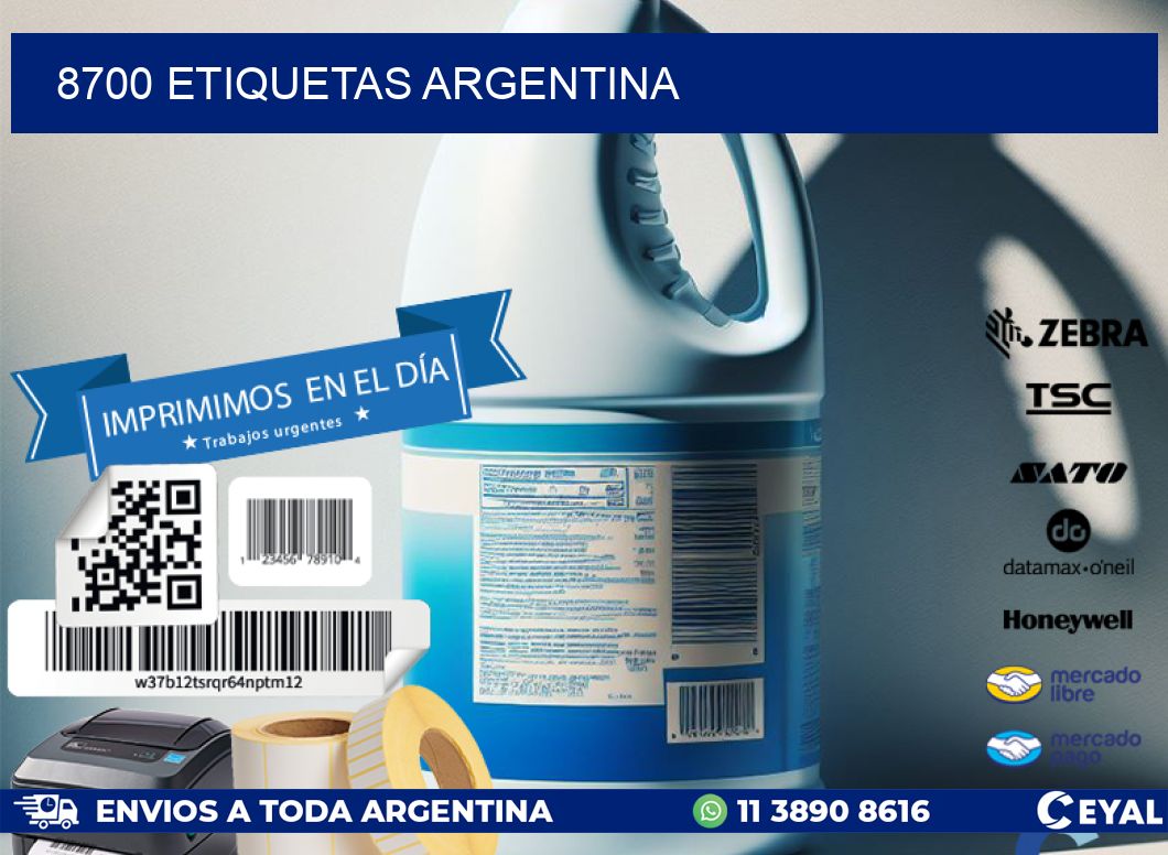 8700 ETIQUETAS ARGENTINA