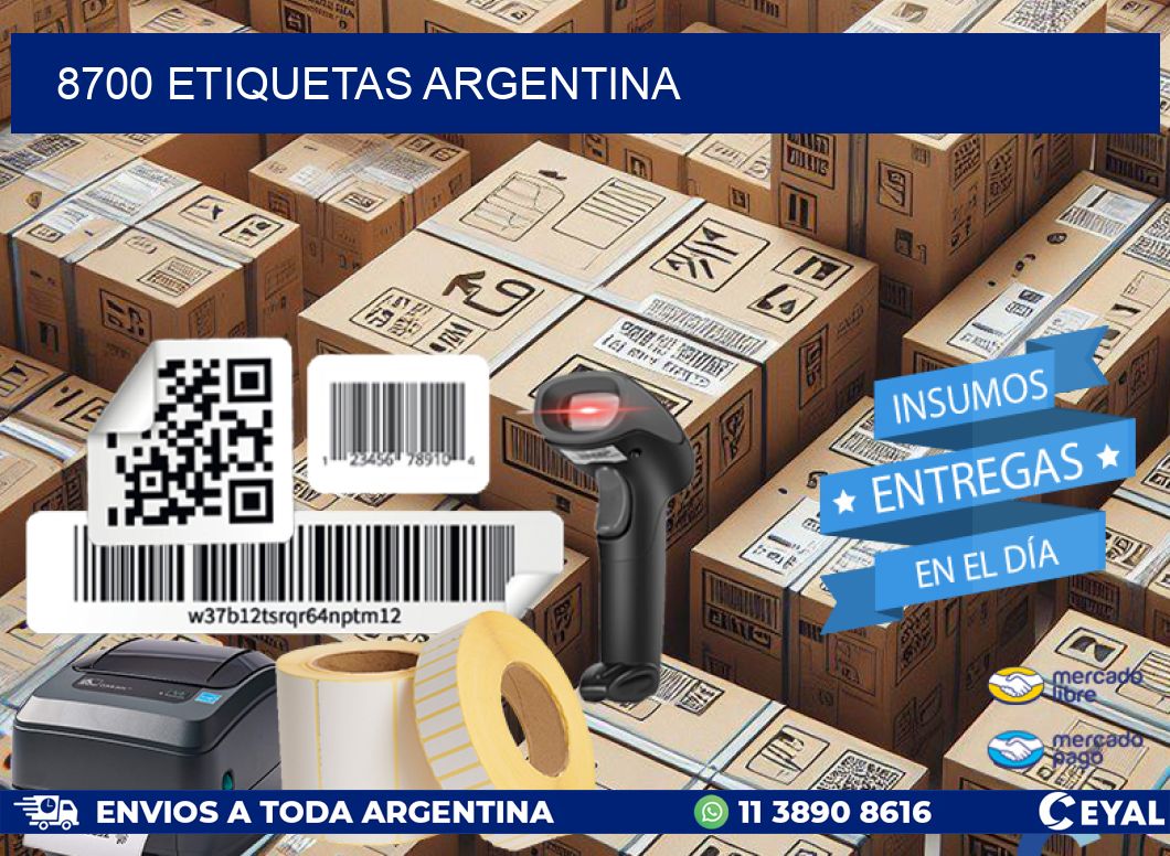 8700 ETIQUETAS ARGENTINA