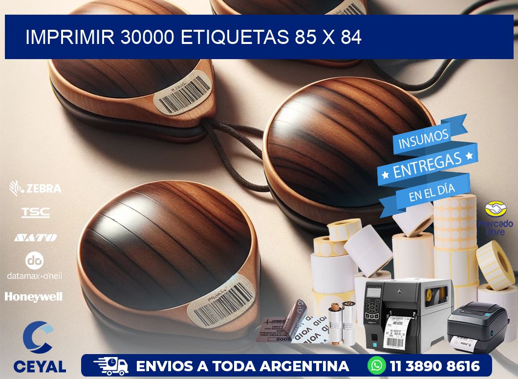 IMPRIMIR 30000 ETIQUETAS 85 x 84