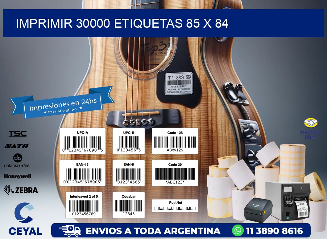 IMPRIMIR 30000 ETIQUETAS 85 x 84