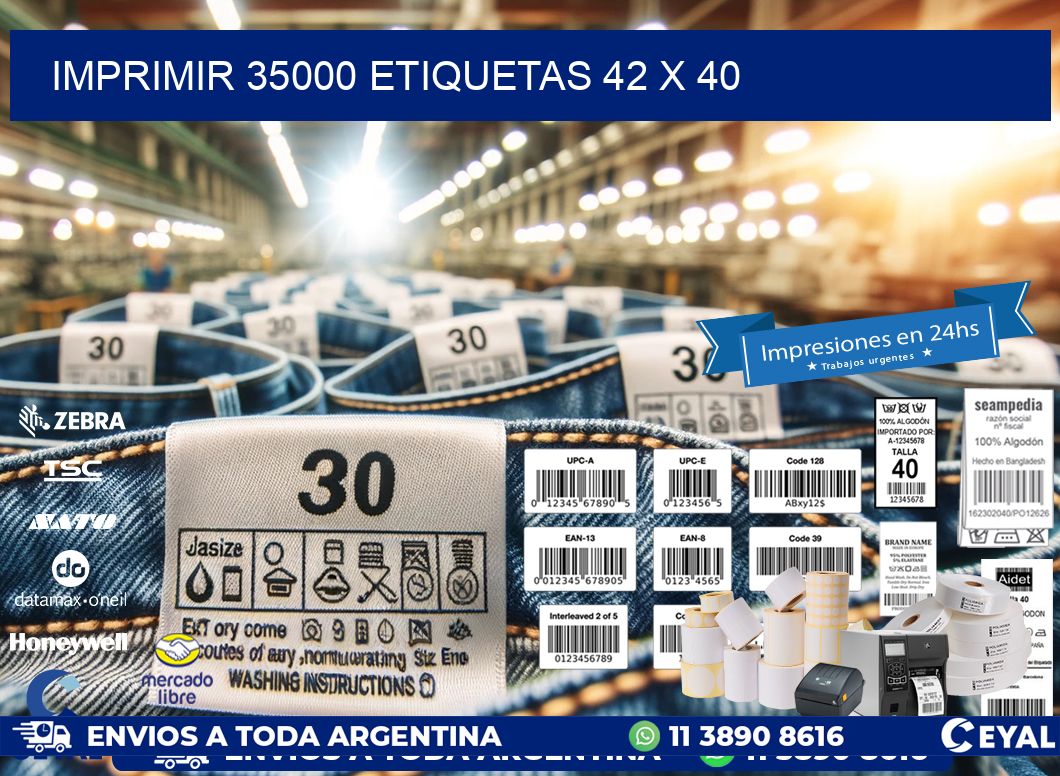 IMPRIMIR 35000 ETIQUETAS 42 x 40