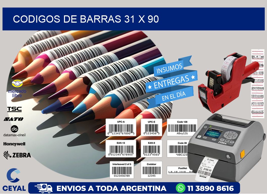 codigos de barras 31 x 90