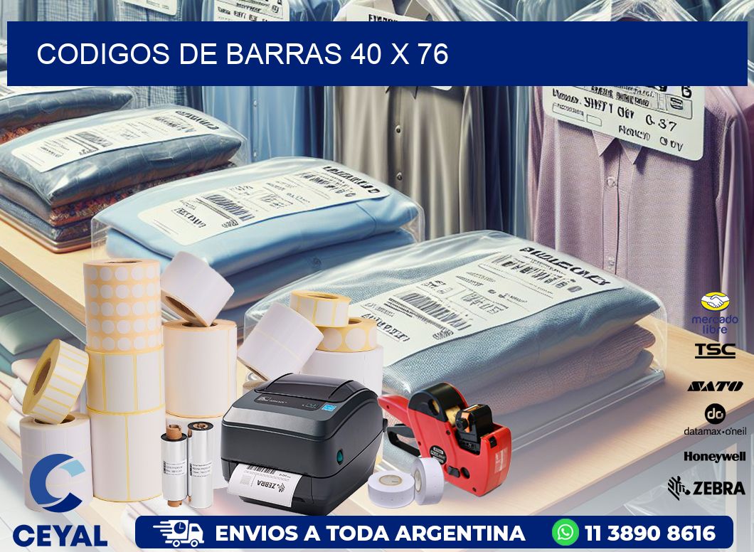 codigos de barras 40 x 76