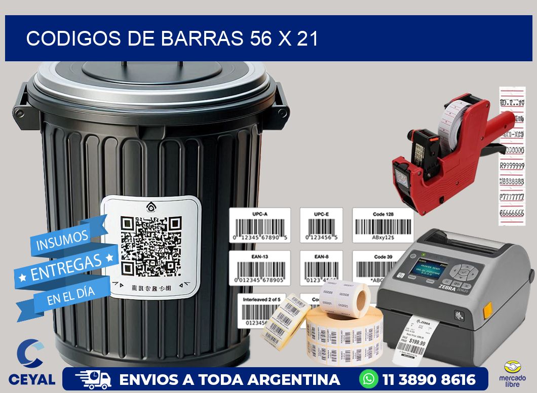 codigos de barras 56 x 21