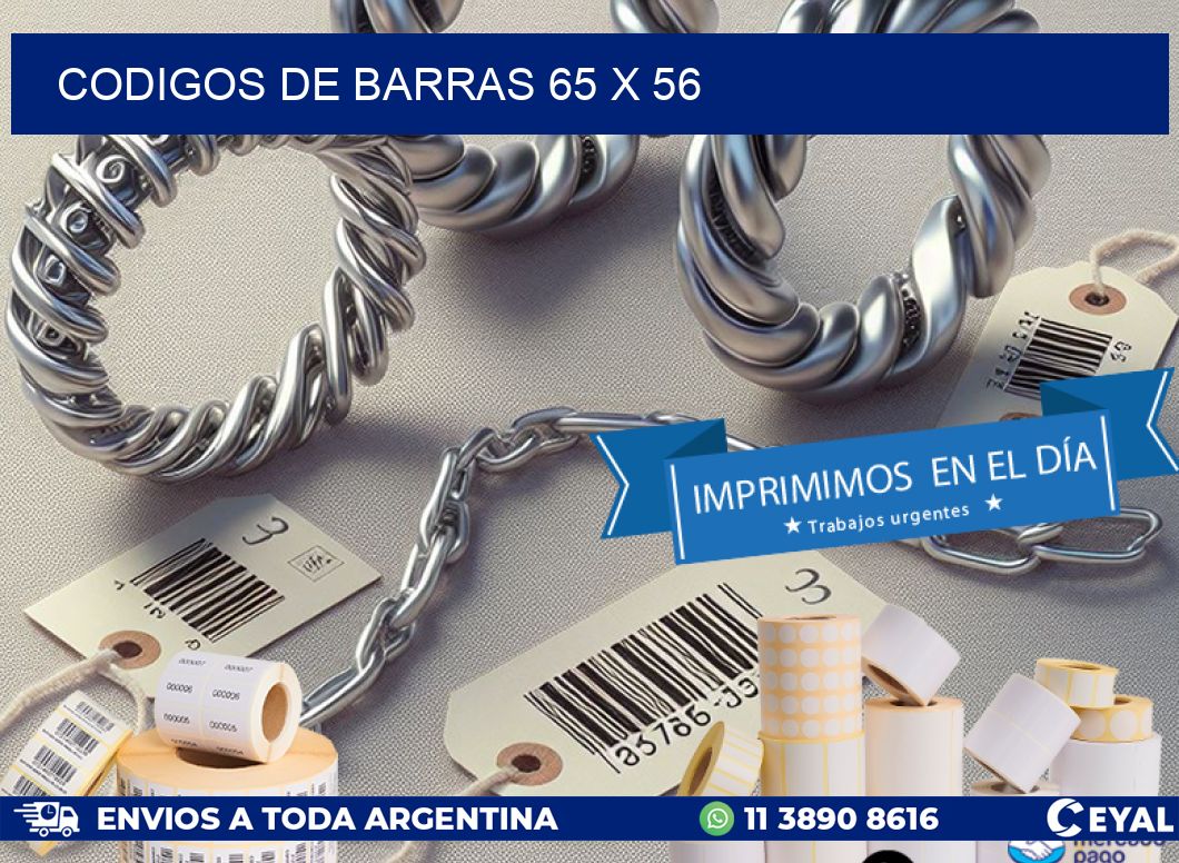 codigos de barras 65 x 56