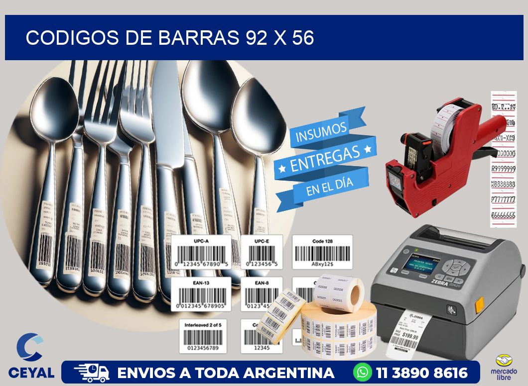 codigos de barras 92 x 56