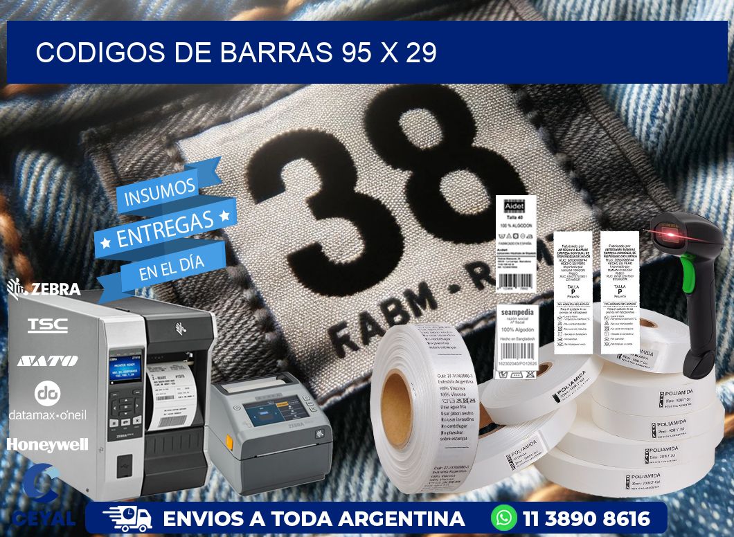 codigos de barras 95 x 29