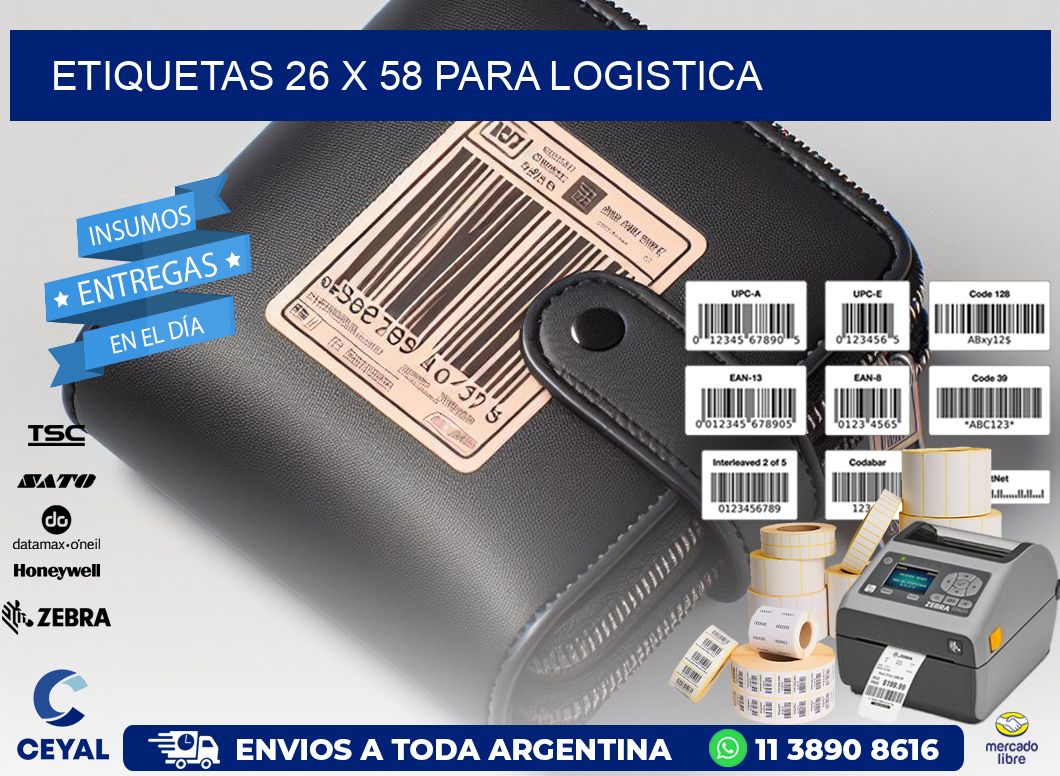 ETIQUETAS 26 x 58 PARA LOGISTICA