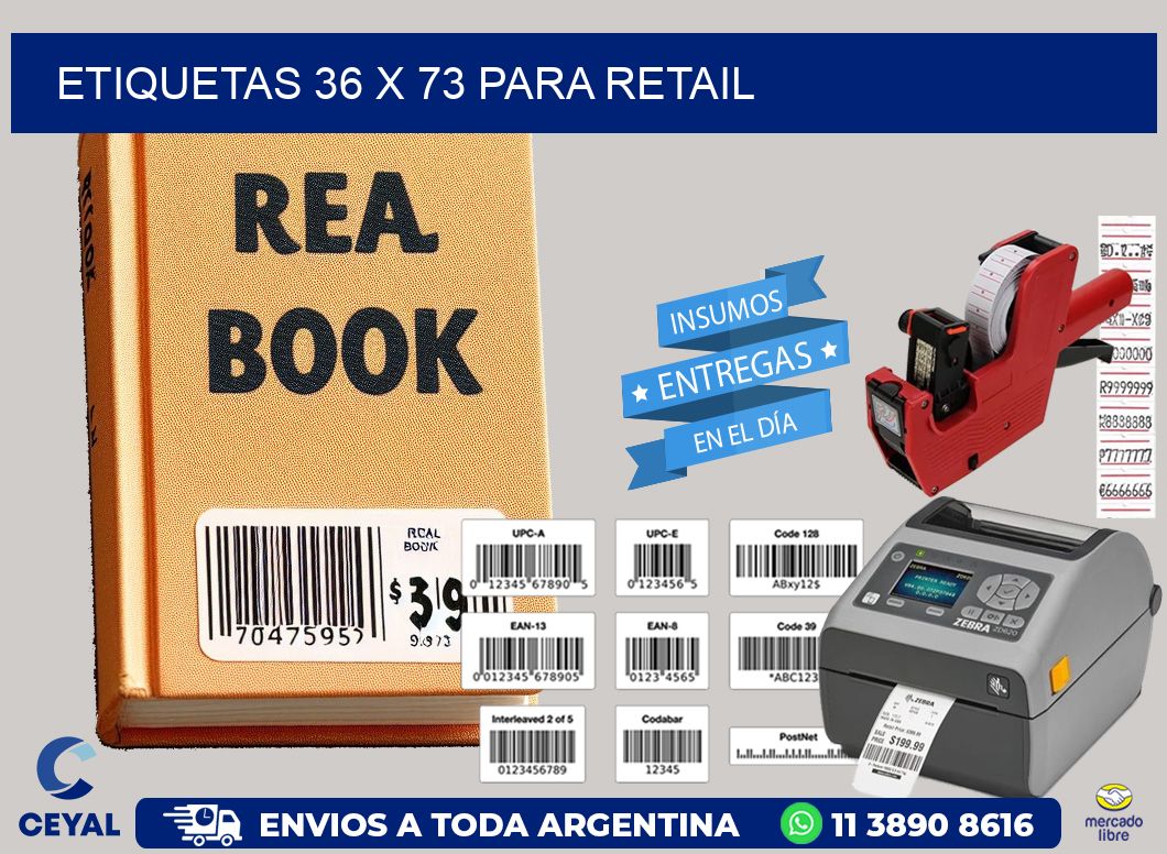 ETIQUETAS 36 x 73 PARA RETAIL