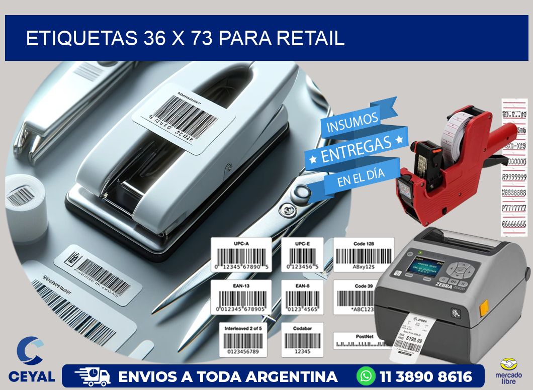 ETIQUETAS 36 x 73 PARA RETAIL