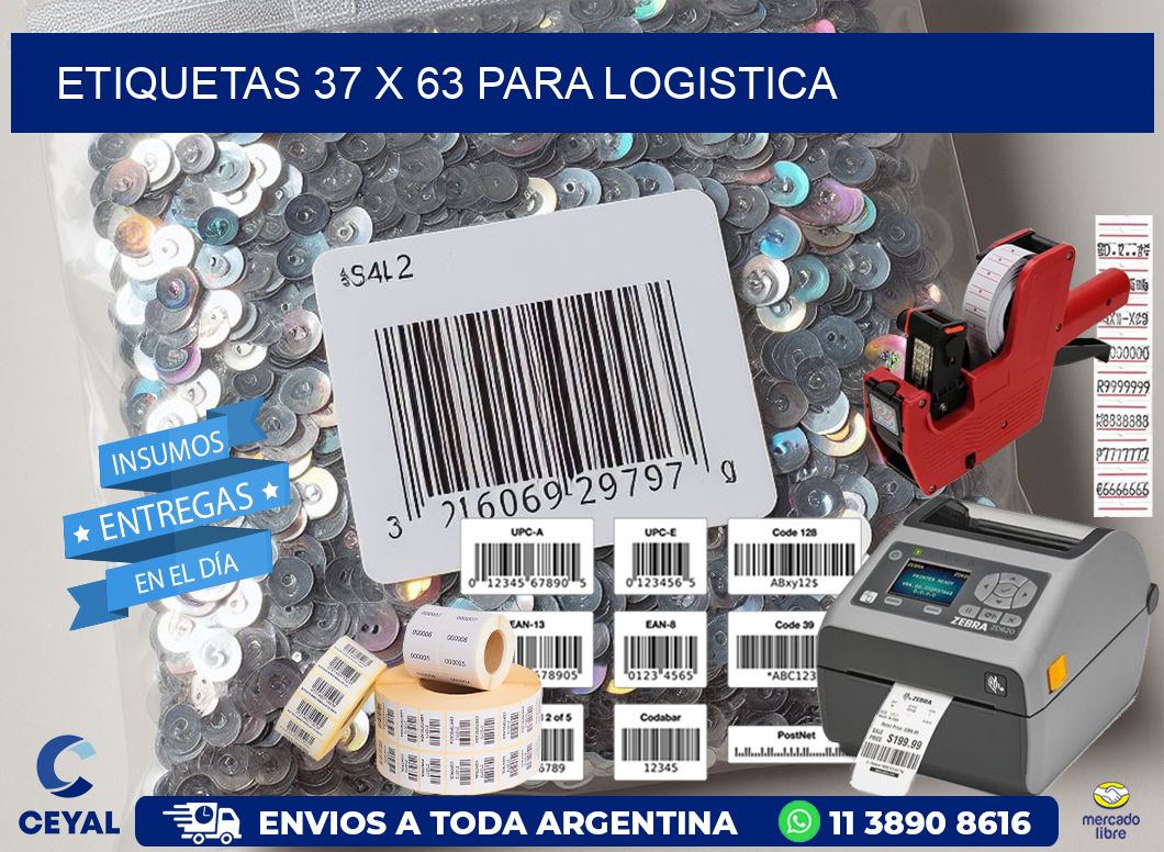 ETIQUETAS 37 x 63 PARA LOGISTICA