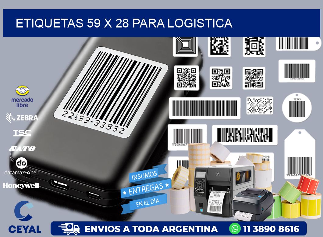 ETIQUETAS 59 x 28 PARA LOGISTICA