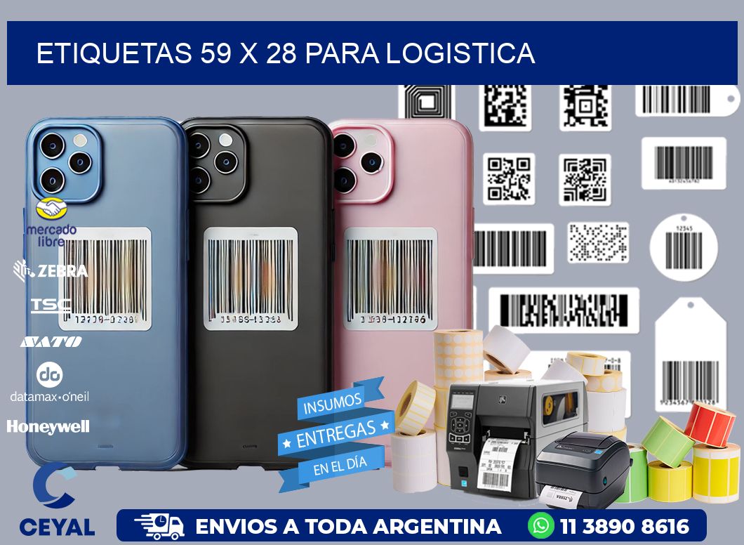 ETIQUETAS 59 x 28 PARA LOGISTICA