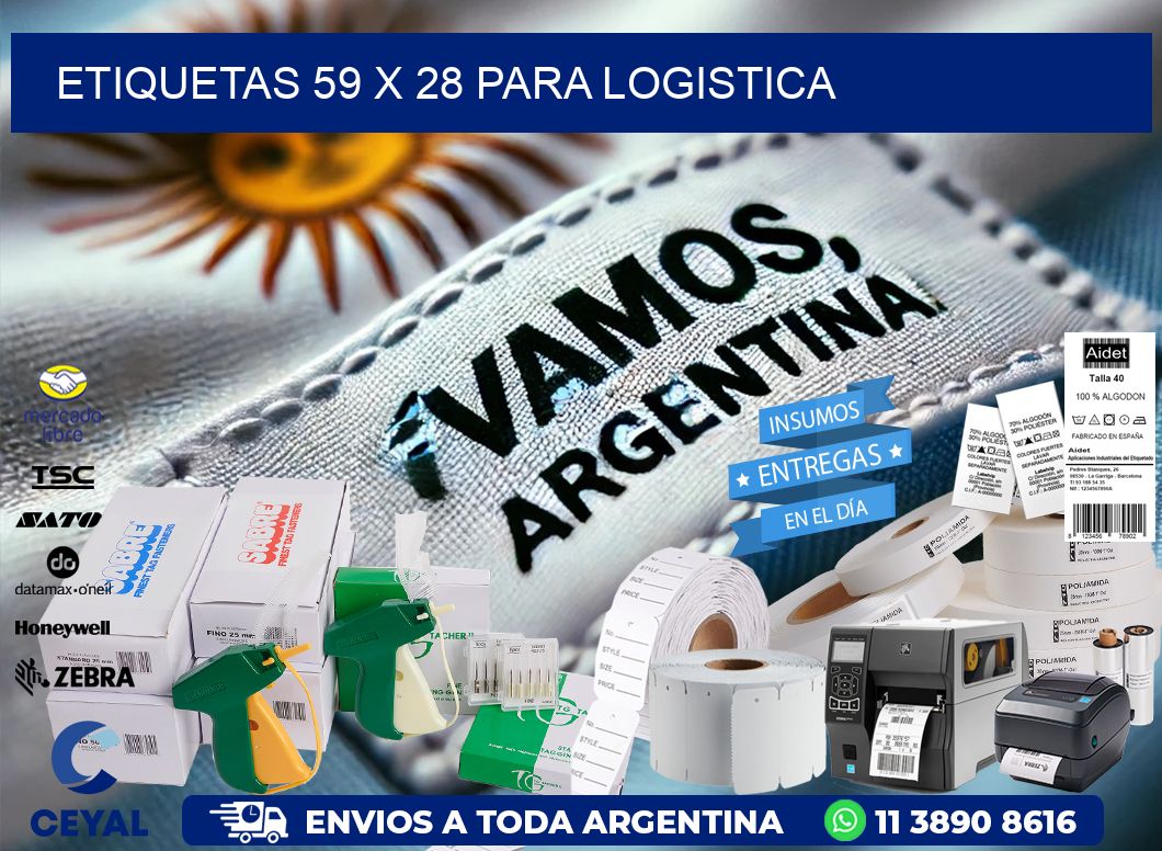 ETIQUETAS 59 x 28 PARA LOGISTICA