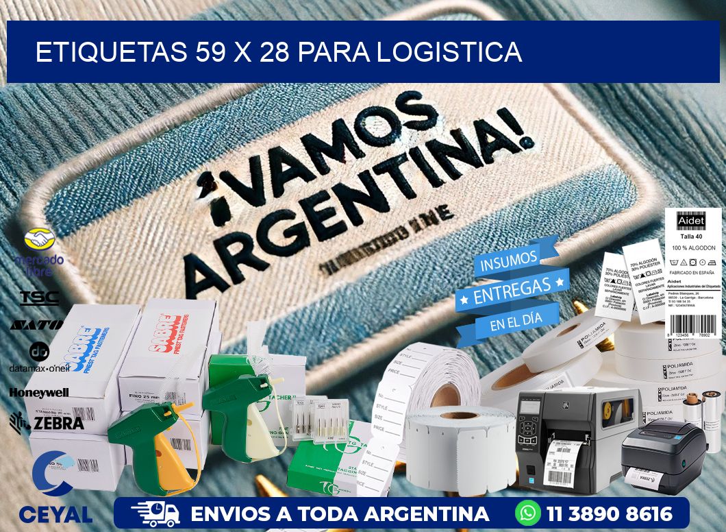 ETIQUETAS 59 x 28 PARA LOGISTICA