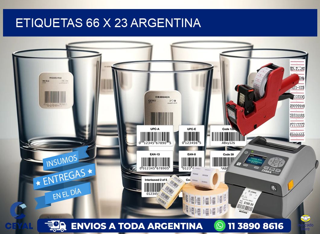 ETIQUETAS 66 x 23 ARGENTINA