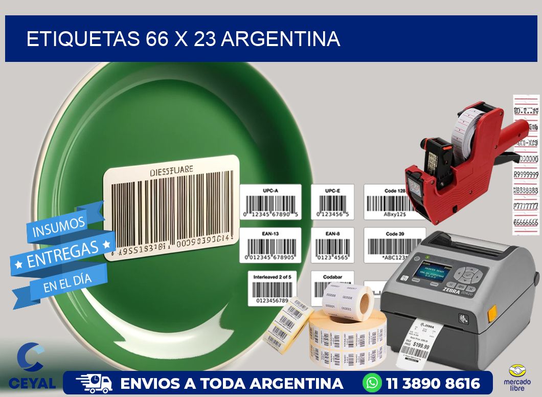 ETIQUETAS 66 x 23 ARGENTINA