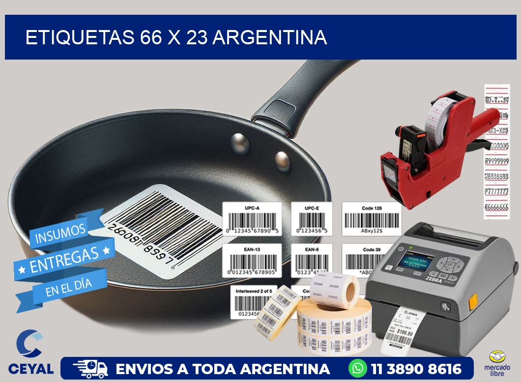 ETIQUETAS 66 x 23 ARGENTINA