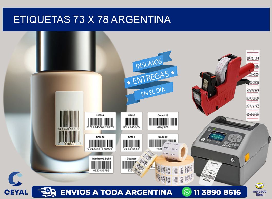 ETIQUETAS 73 x 78 ARGENTINA