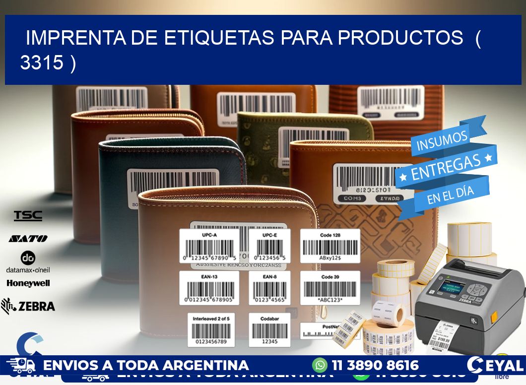 imprenta de etiquetas para productos  ( 3315 )