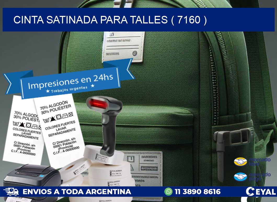 CINTA SATINADA PARA TALLES ( 7160 )