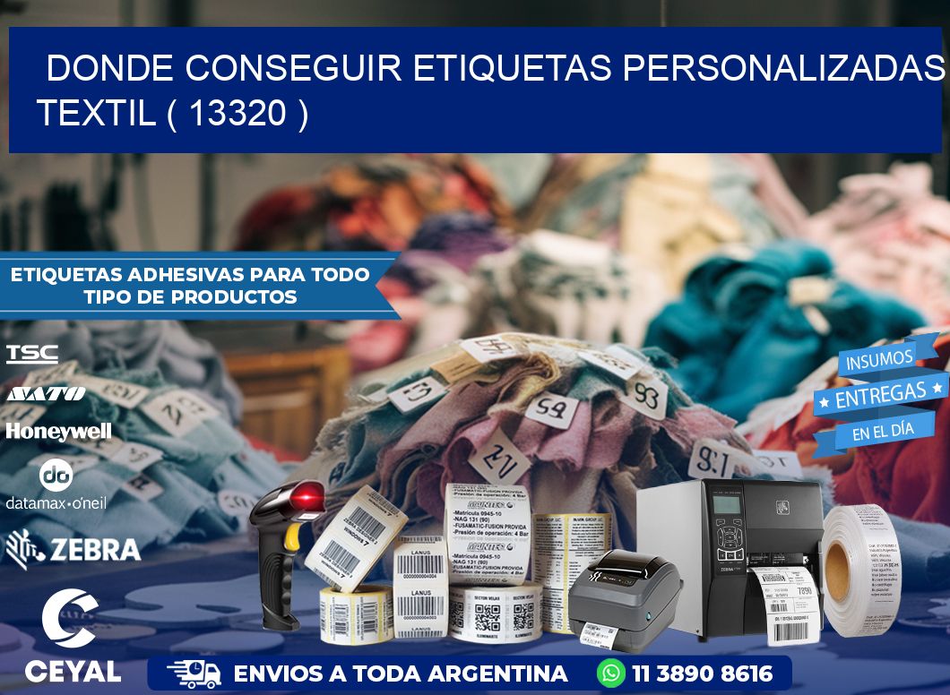 DONDE CONSEGUIR ETIQUETAS PERSONALIZADAS TEXTIL ( 13320 )