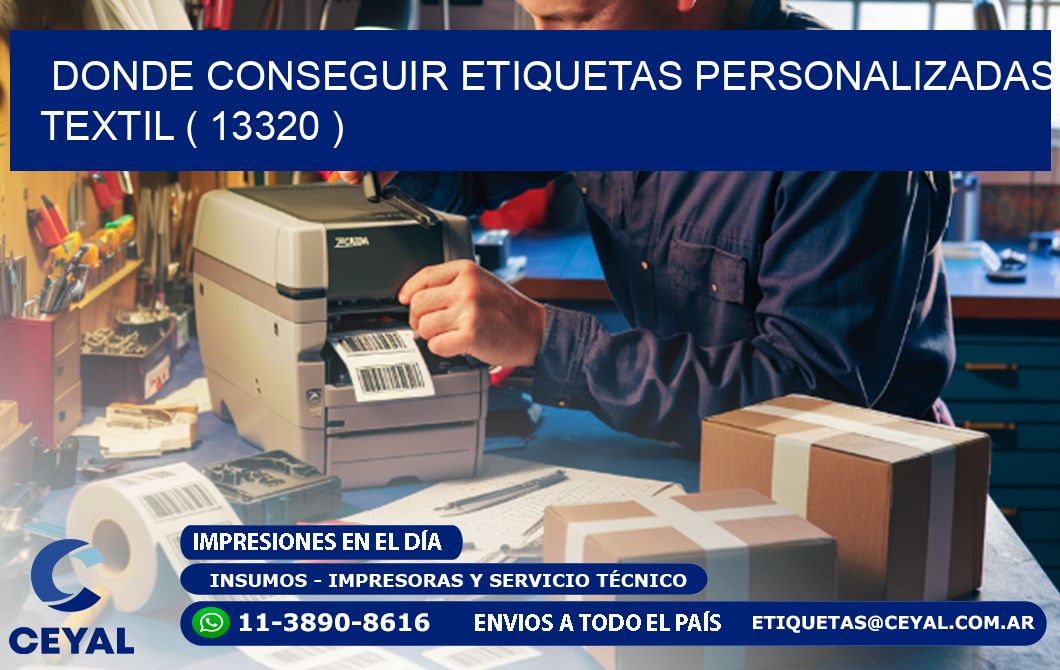 DONDE CONSEGUIR ETIQUETAS PERSONALIZADAS TEXTIL ( 13320 )