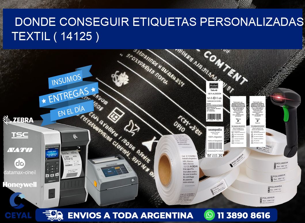 DONDE CONSEGUIR ETIQUETAS PERSONALIZADAS TEXTIL ( 14125 )